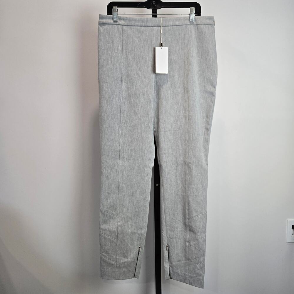 NWT Hugo Boss Amida Trouser Pants High Rise Gray Womens 10‎ Career Preppy